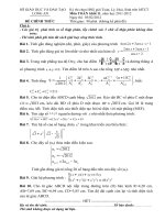 ĐỀ THI CHỌN HỌC SINH GIỎI GIẢI TOÁN – LÝ – HÓA – SINH TRÊN MÁY TÍNH CẦM TAY NĂM HỌC 2011-2012 MÔN TOÁN LỚP 11 – SỞ GIÁO DỤC VÀ ĐÀO TẠO LONG AN