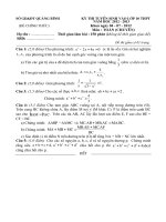 ĐỀ THI TUYỂN SINH VÀO LỚP 10 THPT NĂM HỌC 2012-2013 MÔN TOÁN CHUYÊN - SỞ GIÁO DỤC VÀ ĐÀO TẠO QUẢNG BÌNH