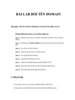 BÀI LAB đổi tên DOMAIN 
