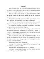 Những giải pháp kinh tế chủ yếu phát triển chăn nuôi bò ở tỉnh Lạng Sơn trong thời kỳ 2001-2010