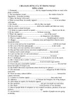 Chia dang tieng anh 8