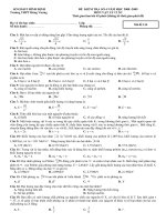 Đề kiểm tra số 4 12NC