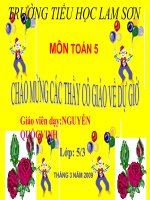 Toán 5 : Cộng số đo thời gian