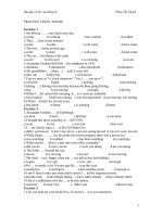 BT -THÌ CỦA ĐỘNG TỪ