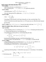ĐỀ THI THỬ ĐẠI HỌC MÔN TOÁN ĐỀ SỐ 131