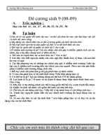 ĐE CƯƠNG HOC KI II(SINH 9)