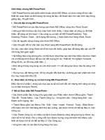 Giới thiệu chung MS PowerPoint