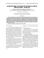 ĐặC ĐIểM SINH TRƯởNG, PHáT TRIểN CủA MộT Số GIốNG HOA LILY NHậP NộI TRồNG TạI HảI PHòNG - Vụ ĐÔNG 2006
