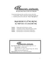 Ứng dụng đạo hàm xét sự tiếp xúc của hai đồ thị 