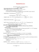 ĐỀ THI THỬ ĐẠI HỌC CAO ĐẲNG 2012 MÔN TOÁN ĐỀ SỐ 195