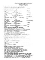 đề HSG 8 có đáp án