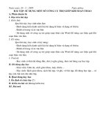 bài tập các công cụ soạn thảo