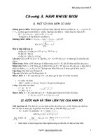 Chương 3. HÀM NHIỀU BIẾN