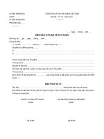 BIÊN BẢN VI PHẠM VỀ XÂY DỰNG