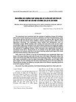 ảnh h-ởng của ph-ơng pháp không bón lót n đến chất khô tích l