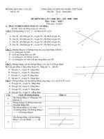 Đề kiểm tra Toán 7 HK1 lần 1