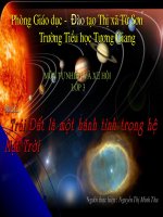 Trái đất là hành tinh trong hệ mặt trời