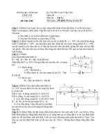 ĐỀ THI THỬ KỲ THI HỌC SINH GIỎI LỚP 9 CẤP TỈNH MÔN VẬT LÝ - SỞ GIÁO DỤC VÀ ĐÀO TẠO LONG AN