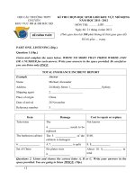 ĐỀ THI CHỌN HỌC SINH GIỎI KHU VỰC MỞ RỘNG NĂM HỌC 2011- 2012 MÔN ĐỊA LÝ LỚP 10