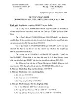 Dự toán kinh phí phổ cập năm 2008