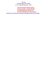 Thư giãn: Thơ vui tựa theo bài hai sắc hoa Tigôn