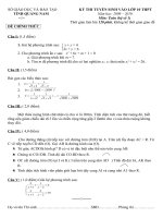 đề thi vào lớp 10 tỉnh QNAm 2009