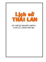 Lịch sử Thái Lan - Thầy Hoàng