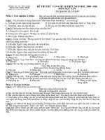 De thi thu Ngu van  vao 10 (09-10)