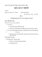 cấp độ khái quát của nghĩa từ