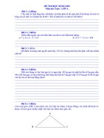 Đề thi học sinh giỏi môn toán lớp 4 