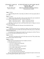 ĐỀ THI CHUYÊN SINH HƯNG YÊN 2009