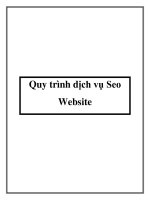 Quy trình dịch vụ seo website 