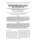 TổNG HợP MộT Số BENZALDEHYDE (2,3,4,6-TETRA - O - AXETYL- ò - D - GALACTOPYRANOZYL) THIOSEMICACBAZON THế BằNG PHảN ứNG TRONG Lò VI SóNG Và CHƯNG CấT HồI LƯU