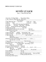 so yeu lý lich