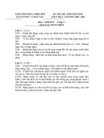 Đáp án HSG 2005-2006