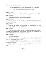 Đề + Đáp án KSCL Sinh8