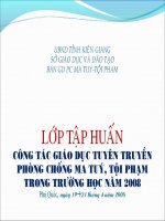 ma túy con sâu hại đời