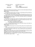 ĐỀ THI THỬ KỲ THI HỌC SINH GIỎI LỚP 9 CẤP TỈNH MÔN GIÁO DỤC CÔNG DÂN - SỞ GIÁO DỤC VÀ ĐÀO TẠO LONG AN