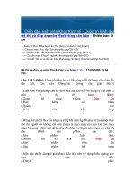 Đề thi và đáp án môn marketing căn bản 