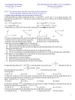 đề thi thử đại học môn vật lí năm 2009