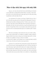 Mua và đọc sách, báo ngay trên máy tính 