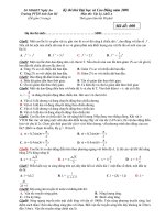 Kỳ thi thử Đại học và Cao Đẳng năm 2008