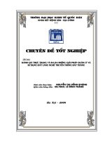 đánh giá thực trạng và đưa ra những giải pháp quản lý và sử dụng đất làng nghề truyền thống bát tràng 