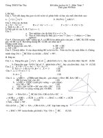 Đề thi học kỳ 2 toán 7