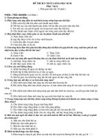 Bộ ( đề-đáp án ) KTHKII Lý 9