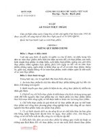 LUẬT AN TOÀN THỰC PHẨM 2010 phần 1 