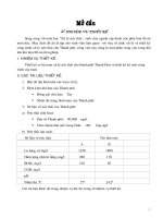 Thiết kế sơ bộ trạm xử lý nước thải cho thành phố Thanh Hoá và thiết kế kỹ một công trình của trạm