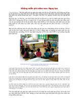 CẦN QUAN TÂM VỀ HỌC PHÍ MẦM NON