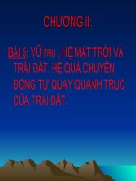bai 5:vũ trụ - hệ mặt trời