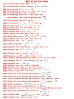 1 số pt, bpt logarit zoi lại lượng giác